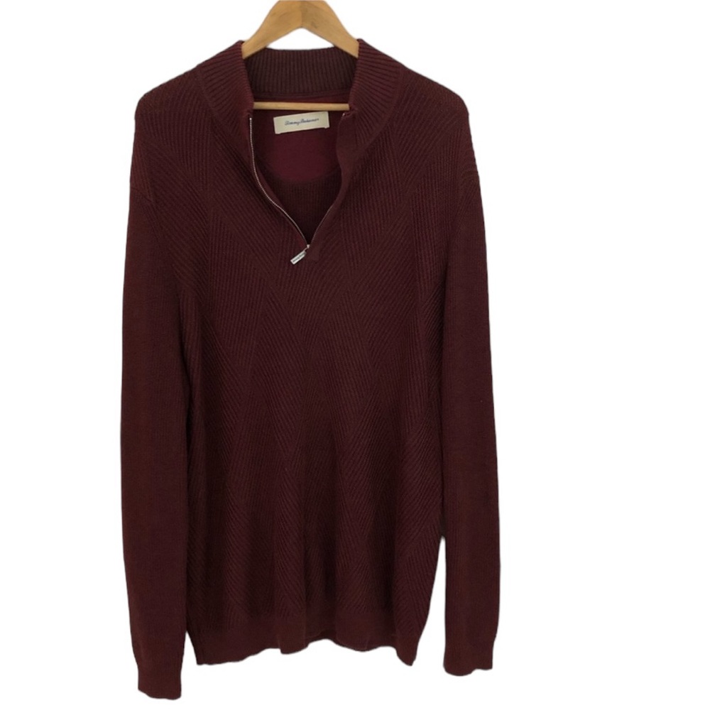Tommy Bahama Quarter Zip Up Sweater